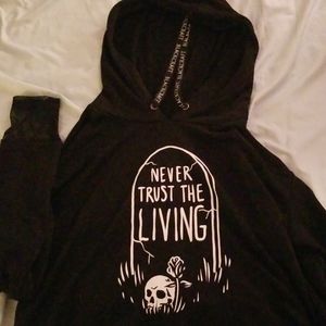 Beetlejuice Crop Hoodie